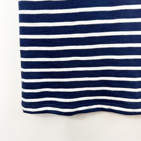 Boden Paulina Jersey Dress Navy Striped Short Sleeve, Size 2 Petite - Picture 8 of 11